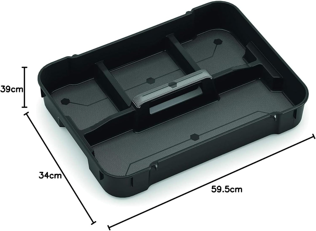 Kis Aufbewahrungsbox Scuba Box 43 Liter in schwarz-blau, Plastik, 59.5x39x34 cm