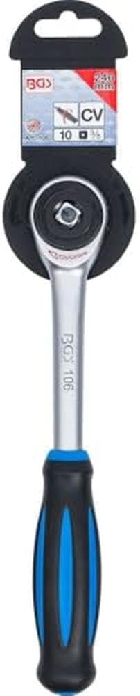 BGS 106 | Umschaltknarre mit Drehgriff | feinverzahnt | 10 mm (3/8") | ergonomisch | rutschfest | Kn