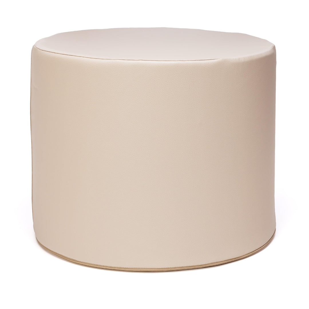 Ecopuf Pouf Hocker Roller - Gepolstert Sitzhocker aus Kunstleder - Ultraleicht - Abnehmbaren Bezug B