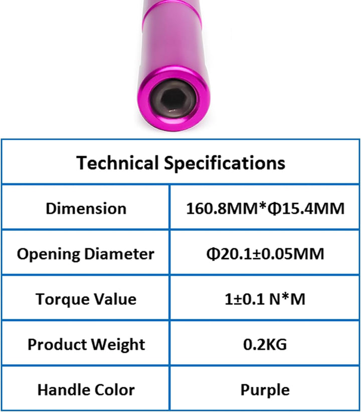 TOJOIN N Drehmomentschlüssel für RF-Stecker 20 mm 1.0N·m für N Steckverbinder Konverter Tragbarer Sc