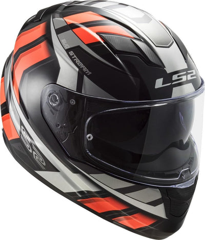 LS2 FF320 Stream Evo Loop Helm (Black/Orange,XL (61/62)) XL LOOP schwarz fluo orange, XL LOOP schwar