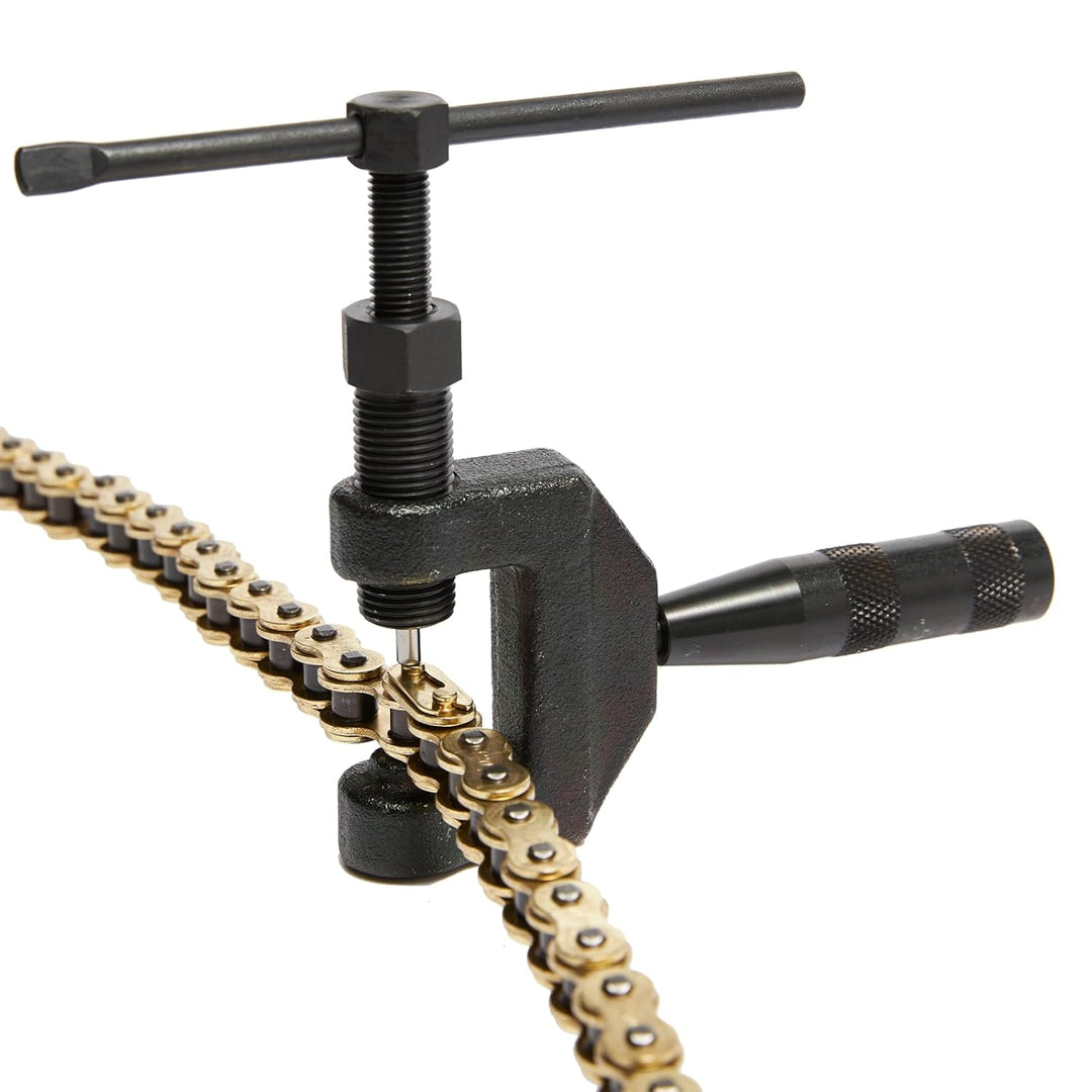 HILAKE 428 Motorradkette 140 Glieder Non O-Ring mit Verbindungsglied und Kettenbrecher Heavy Duty An