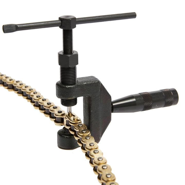 HILAKE 428 Motorradkette 140 Glieder Non O-Ring mit Verbindungsglied und Kettenbrecher Heavy Duty An