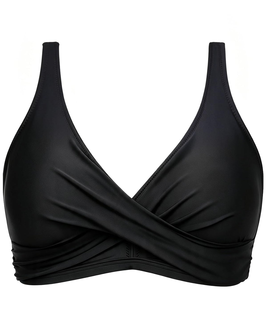 Aqua Eve Damen-Bikinioberteil, volle Abdeckung, ohne Unterteil, Push-up-Badeanzüge, Sport-BH, Badean