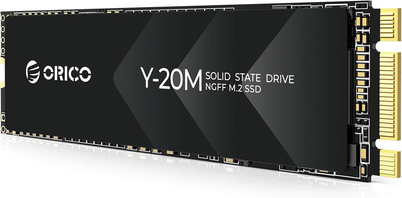 ORICO 256GB M.2 2280 SATA SSD, SATA III 6Gbps M2 SSD mit B+M Schlüssel, 500MB/s Internes Solid State