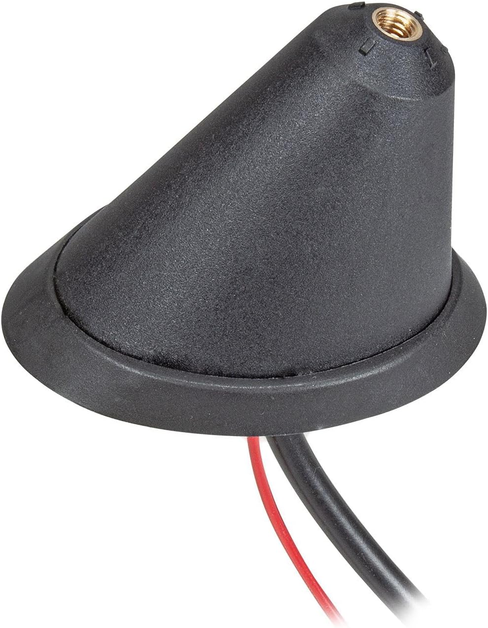 tomzz Audio 1000-042 KFZ Auto Dachantenne 16V-Look AM/FM mit 450cm Kabel Verstärker DIN-Stecker Anti