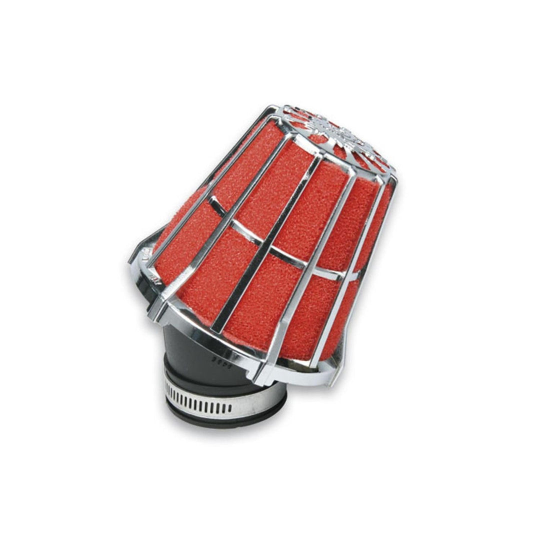 Luftfilter Malossi Racing Gitter 38mm rot-Chrom
