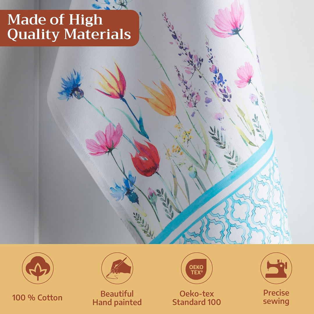 Maison d' Hermine Flower in The Field 100% Baumwolle Set von 3 Multi-Purpose Küchenhandtuch | Bar Ha