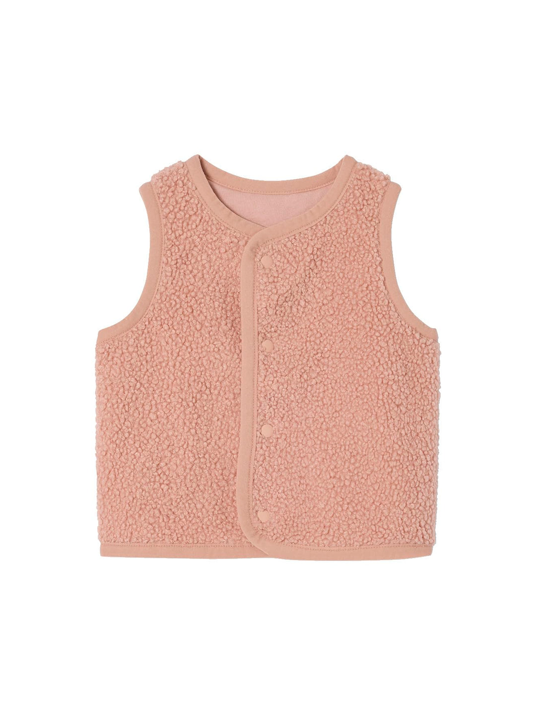 VERTBAUDET Baby Weste aus Teddyfleece Rose Klassisch, Rose Klassisch