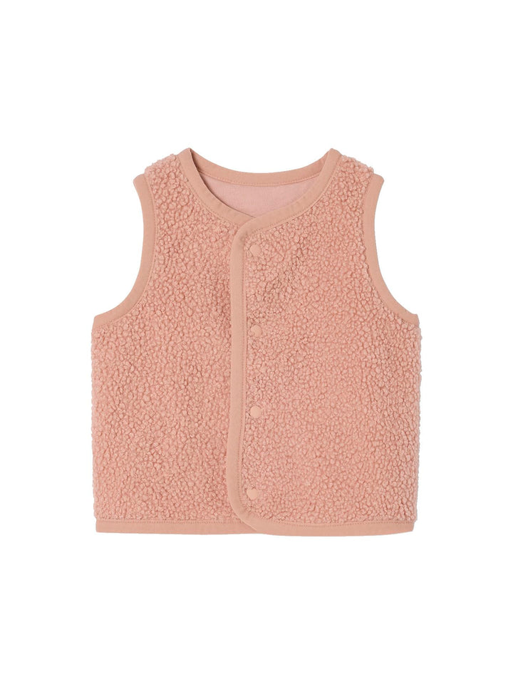 VERTBAUDET Baby Weste aus Teddyfleece Rose Klassisch, Rose Klassisch