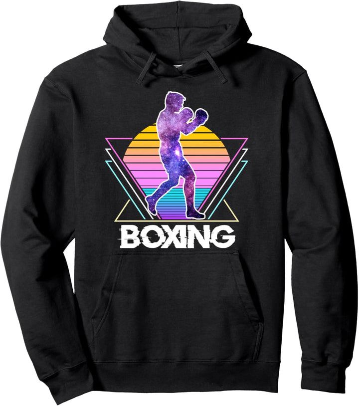 Boxen Sport Retro Vintage Vaporwave 90er Boxer Pullover Hoodie