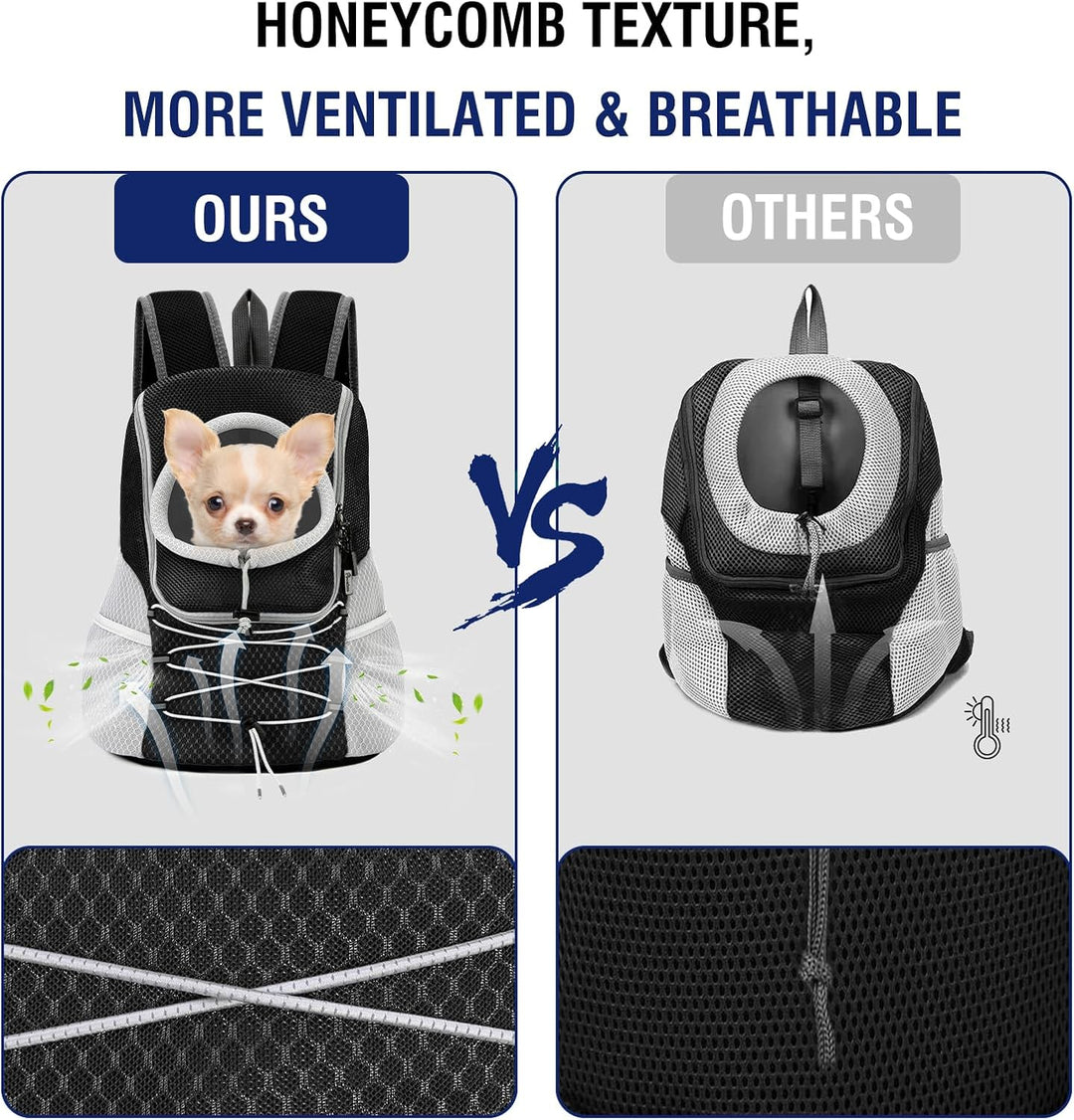 Pawaboo Haustier Rucksack Hund Tragetasche für Kleine Mittelgrosse Hunde und Katzen, Atmungsaktiv un