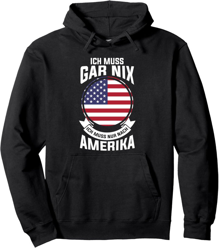 Amerika Amerikaner Amerikanerin USA Flagge Pullover Hoodie