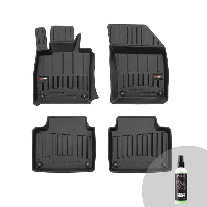 FROGUM ProLine 3D Gummimatten Exklusiven Auto Fussmatten Autofussmatten für Volvo S90 ab 2016, für V