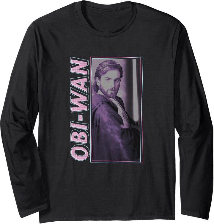 Star Wars Obi-Wan Kenobi Portrait Violett V2 Langarmshirt