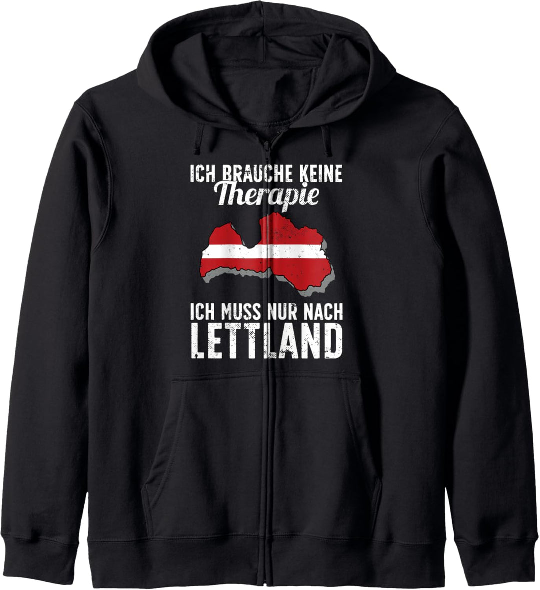 Lettische Flagge I Lettland Urlaub I Lettland Kapuzenjacke