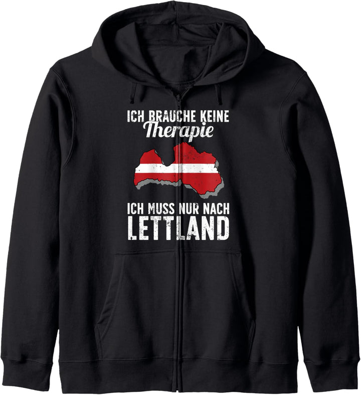 Lettische Flagge I Lettland Urlaub I Lettland Kapuzenjacke