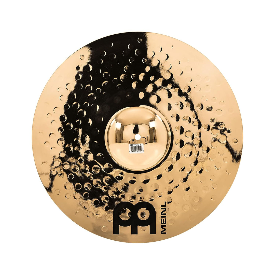 Meinl Cymbals Classics Custom Brilliant Crash Medium 17 Zoll (Video) Schlagzeug Becken – Paar – (43,