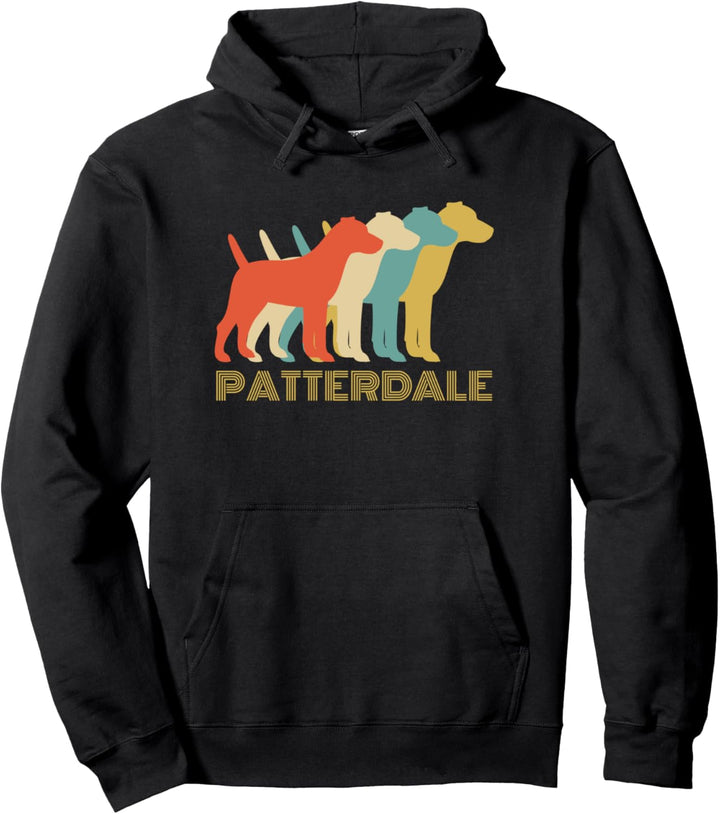 Patterdale Terrier Dog Breed Vintage Look Pullover Hoodie