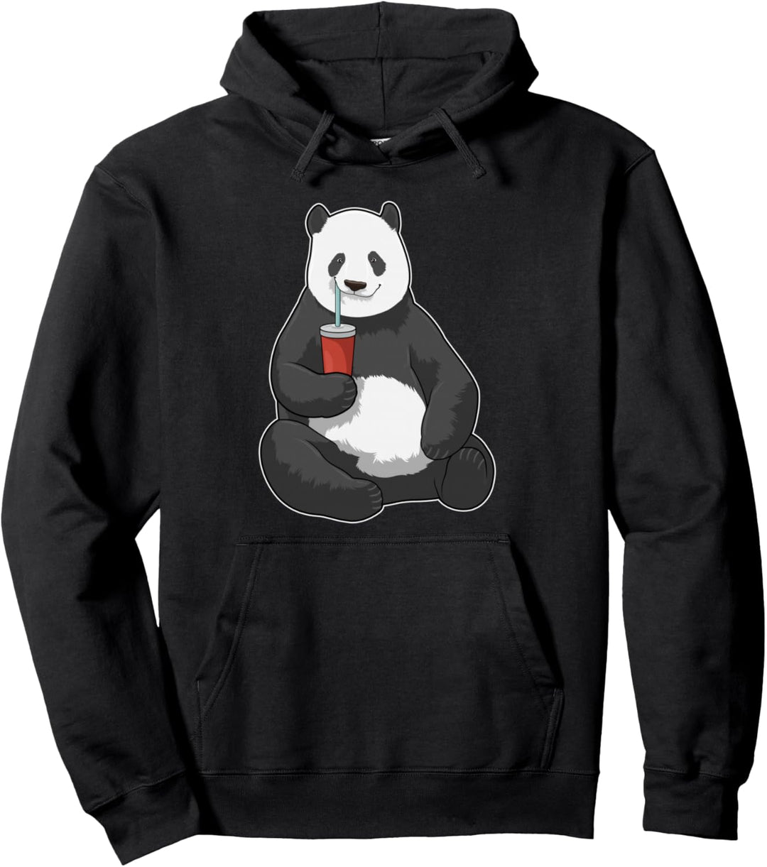 Panda Trinkflasche Pullover Hoodie