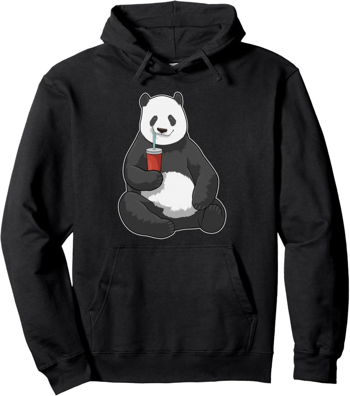 Panda Trinkflasche Pullover Hoodie