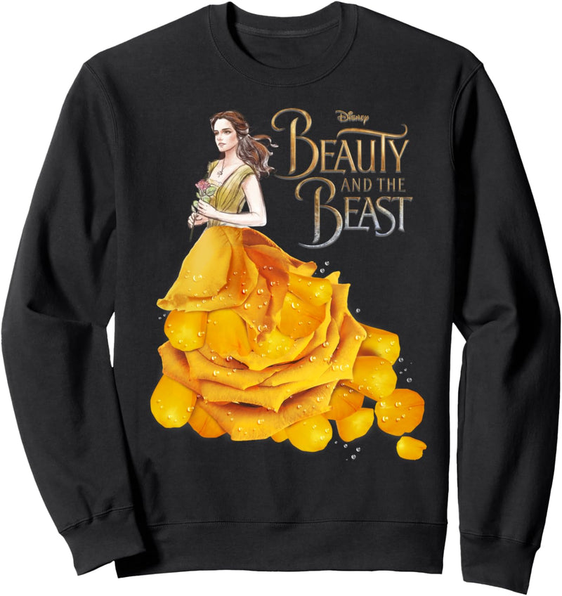 Disney Beauty And The Beast Belle Rose Dress Portrait Sweatshirt