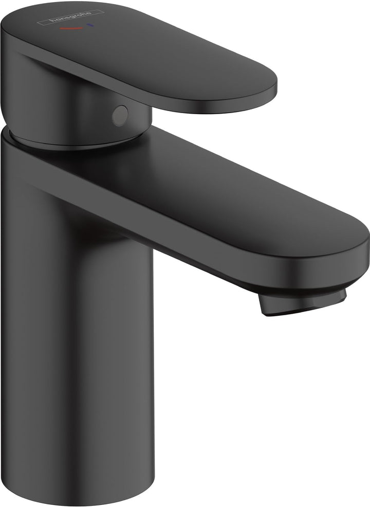hansgrohe Waschtischarmatur Vernis Blend, Wasserhahn Bad mit Auslauf Höhe 100 mm, mit Zugstange, Bad