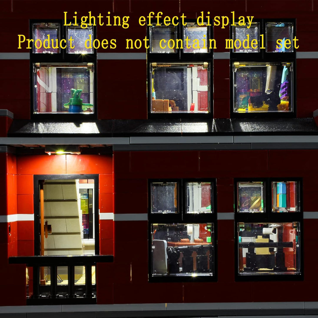 GEAMENT LED Licht-Set Kompatibel mit Lego Jazzclub (Jazz Club) - Beleuchtungsset für Icons 10312 (Le