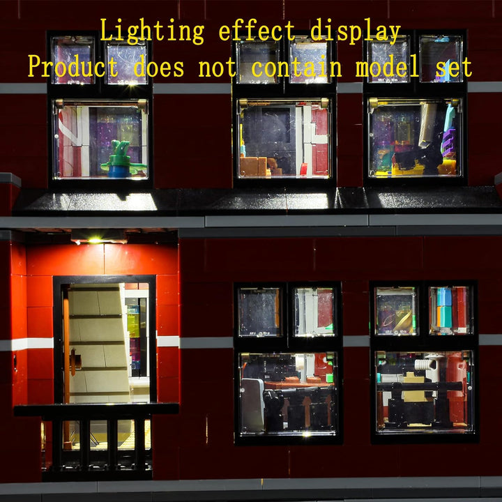 GEAMENT LED Licht-Set Kompatibel mit Lego Jazzclub (Jazz Club) - Beleuchtungsset für Icons 10312 (Le