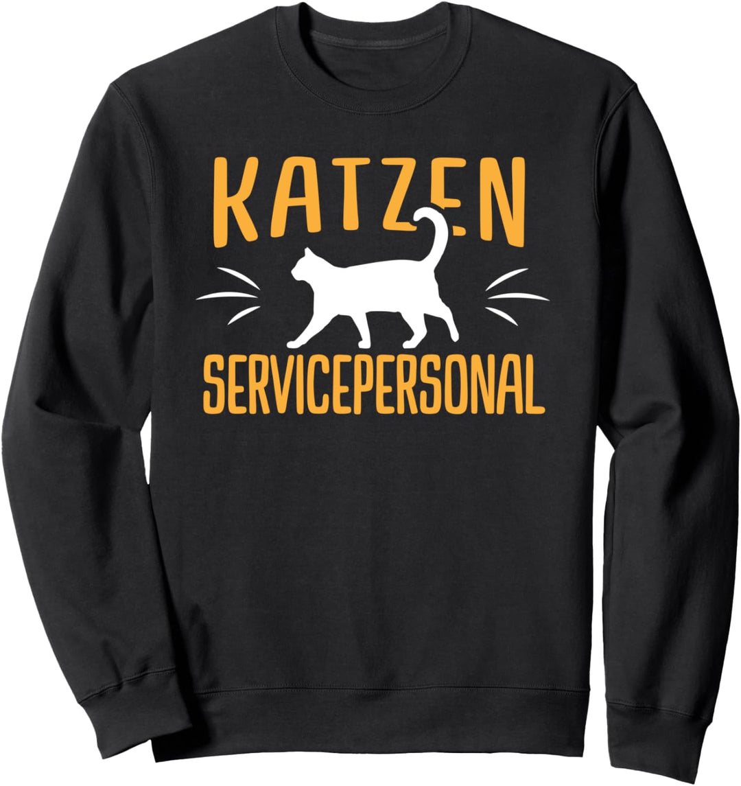 Lustiges Katzen Servicepersonal Sweatshirt