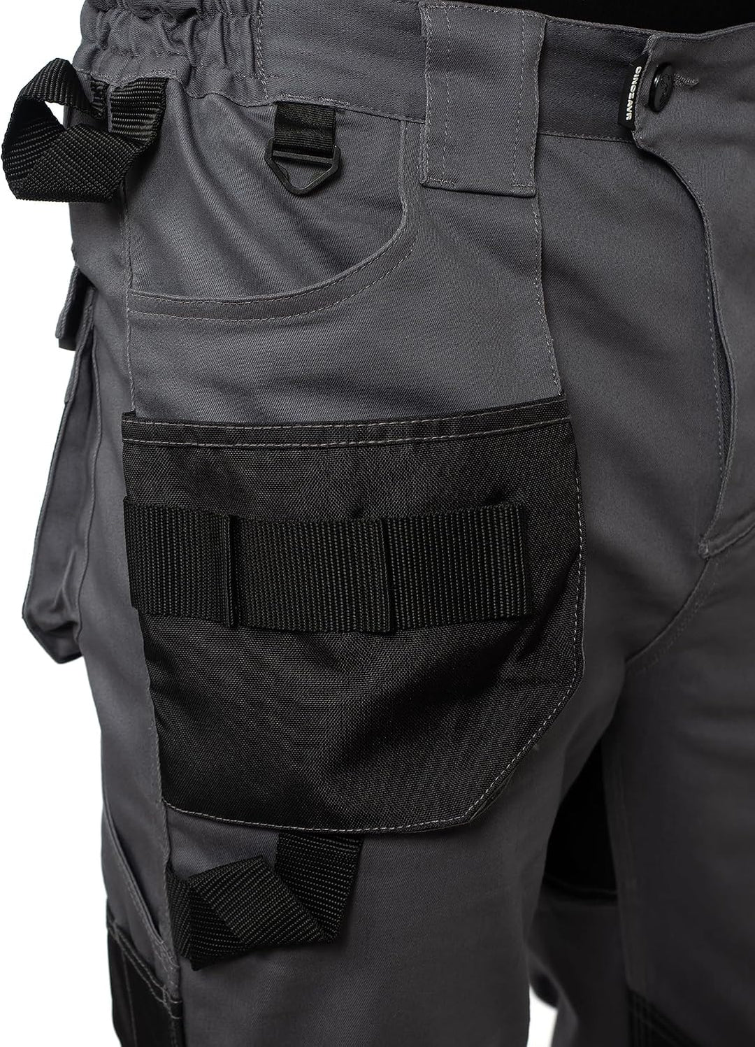 DINOZAVR Flex Lange Herren-Arbeitshose - Stretch Männer Bundhose - Elastische Cargohose mit Spandex