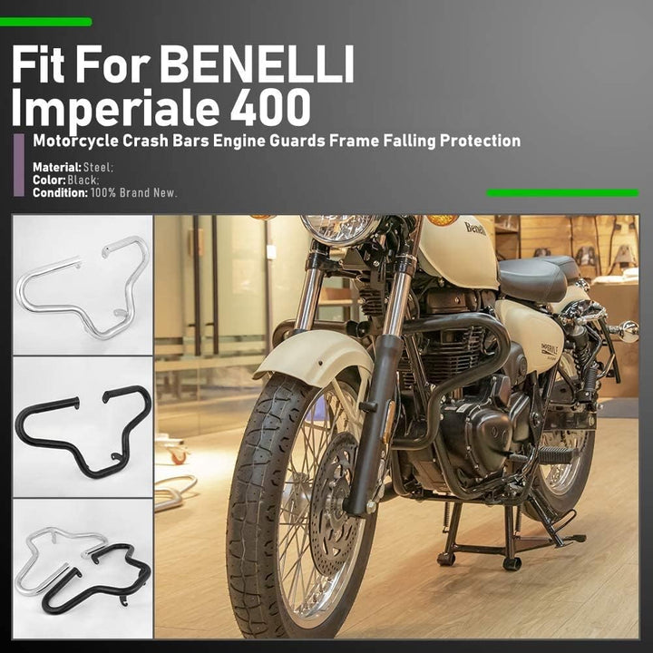 Motorrad Stahl Autobahn Motorschutz Stossstange Crash Cage Bars Rahmen Fallschutz für 19-22 Benelli