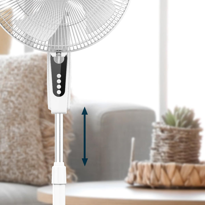 Cecotec Standventilator EnergySilence 515 MaxFlow White. 45 Watt Leistung, 40 cm Durchmesser, 3 Gesc