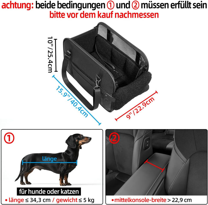 hundesitz Auto kleine Hunde Katzen Transporttasche für Der Gang zum Tierarzt Auto Fugzeuge, Tragetas