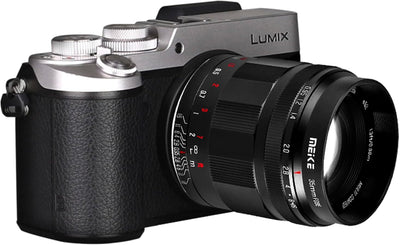 Meike 35mm f0.95 grosse Blende, manueller Fokus, kompatibel mit Panasonic Lumix M43 MFT Mount Digita
