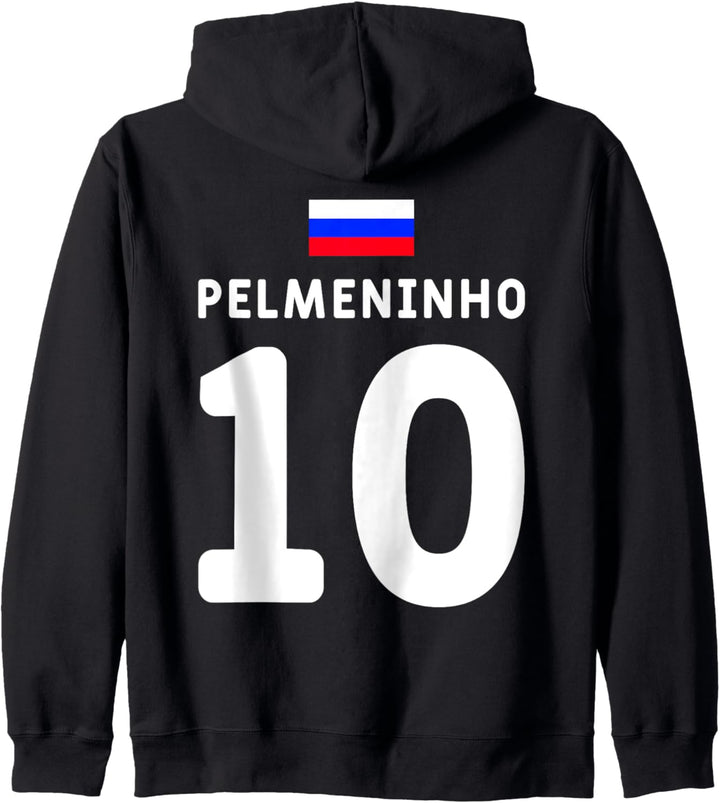 Pelmeninho Pelmeni Russia Lustiges Sport Russland Fussball Kapuzenjacke