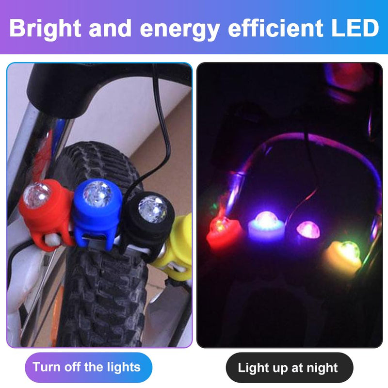 Mineup Kinderwagen Licht, 12 Stück wasserdichte Kinderwagenlicht Silikon, LED Silikonleuchten, LED K