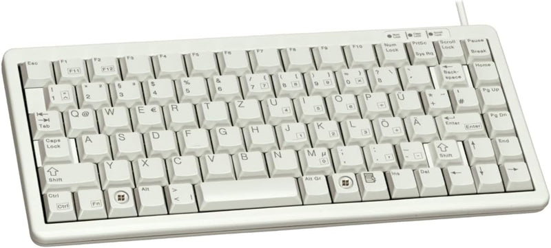 CHERRY Compact-Keyboard G84-4100, Internationales Layout, QWERTY Tastatur, kabelgebundene Tastatur,