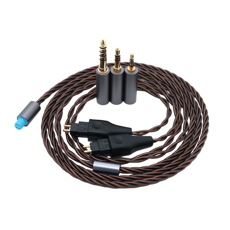 Janjunsi Upgrade Audio Kabel Ersatz Schnur Kompatibel mit Sennheiser HD580/HD650/HD660/HD600S/HD414/