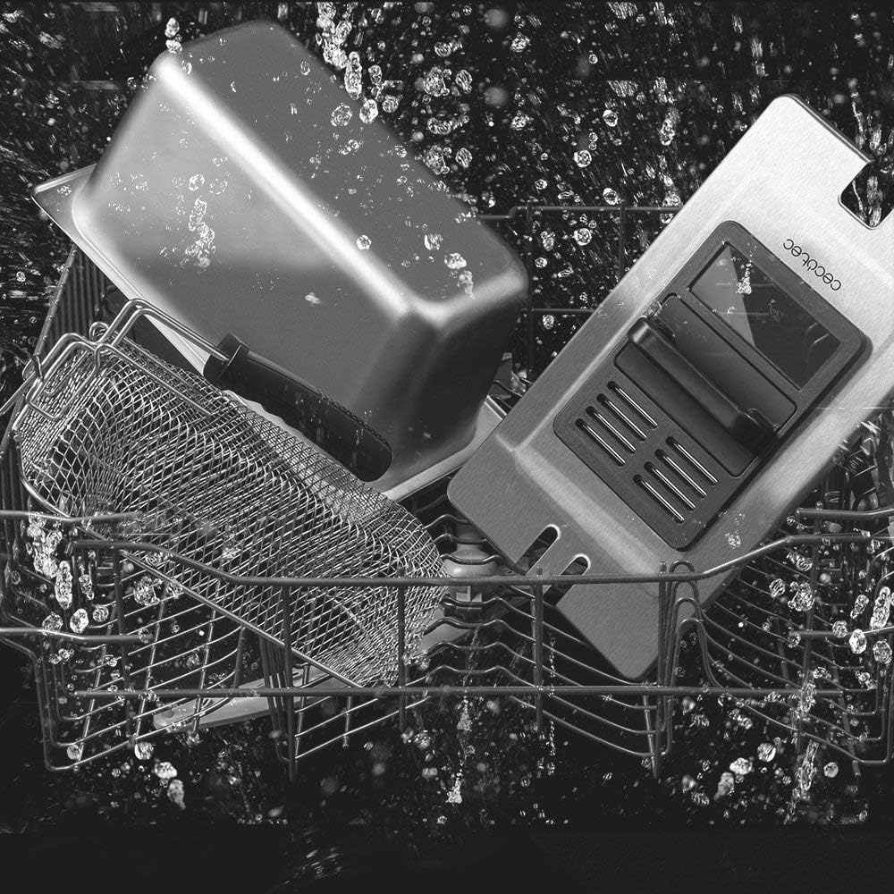 Cecotec Friteuse CleanFry - 1,5-3L, Temperatur bis 190 ªC, Wanne ist Geschirrspühlmaschinen tauglich