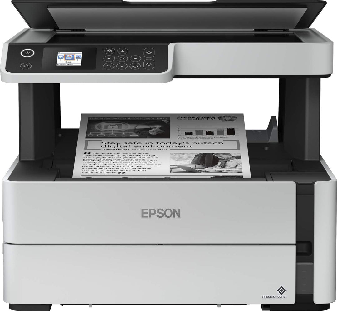 Epson EcoTank ET-M2170 nachfüllbarer 3-in-1-Schwarzweissdrucker (Scanner, Kopierer, DIN A4, Duplex,