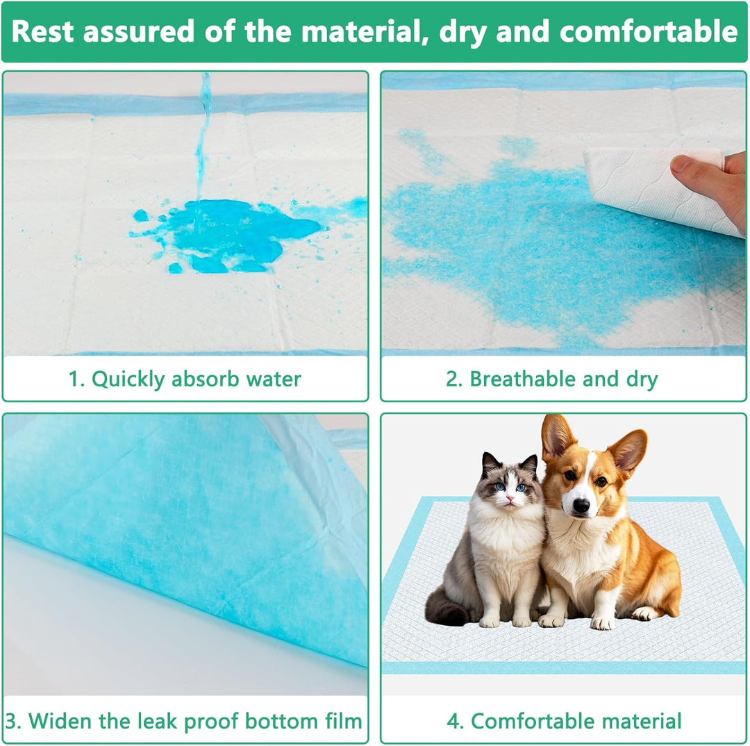 60X60 cm PIPI Matten für Hunde, 100 Stück Trainingspads für Welpen, Puppy Pads Verfügen über EIN Sec
