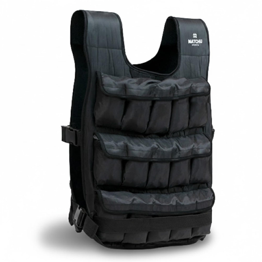 Matchu - Gewichtsweste - Weight Vest - Einstellbar bis zu 20 KG - Verstellbar mittels 30 Sandsäcken