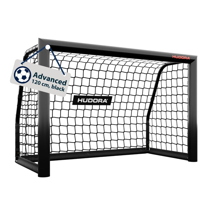 HUDORA Fussballtor Advanced – Outdoor Fussballtor mit robustem Stahlrahmen und wetterfestem Netz – s