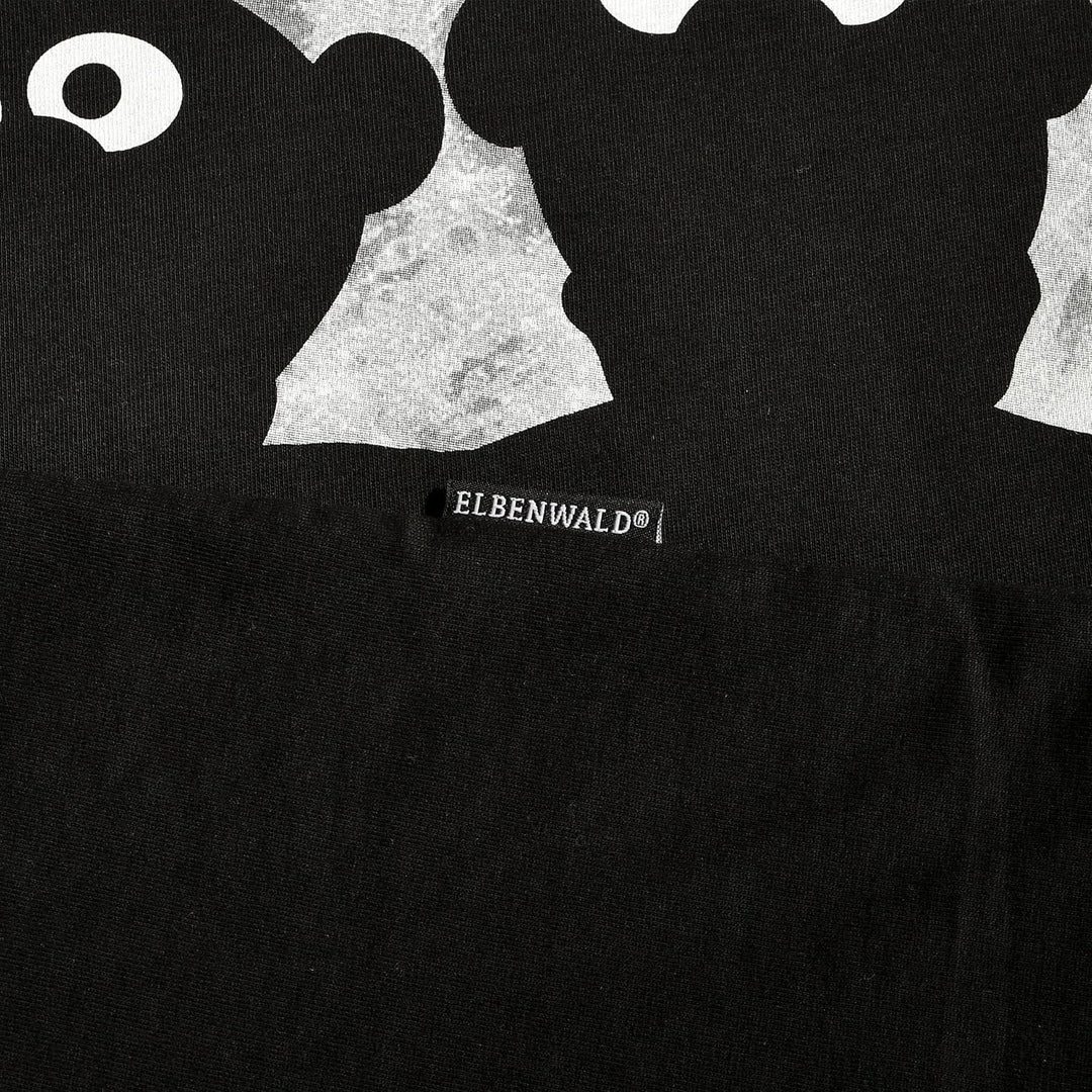 Elbenwald Sesamstrasse T-Shirt mit verschiedenen Motiven für Herren Damen Unisex Baumwolle schwarz,