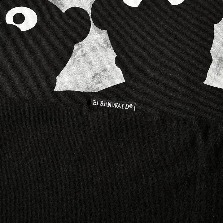 Elbenwald Sesamstrasse T-Shirt mit verschiedenen Motiven für Herren Damen Unisex Baumwolle schwarz,