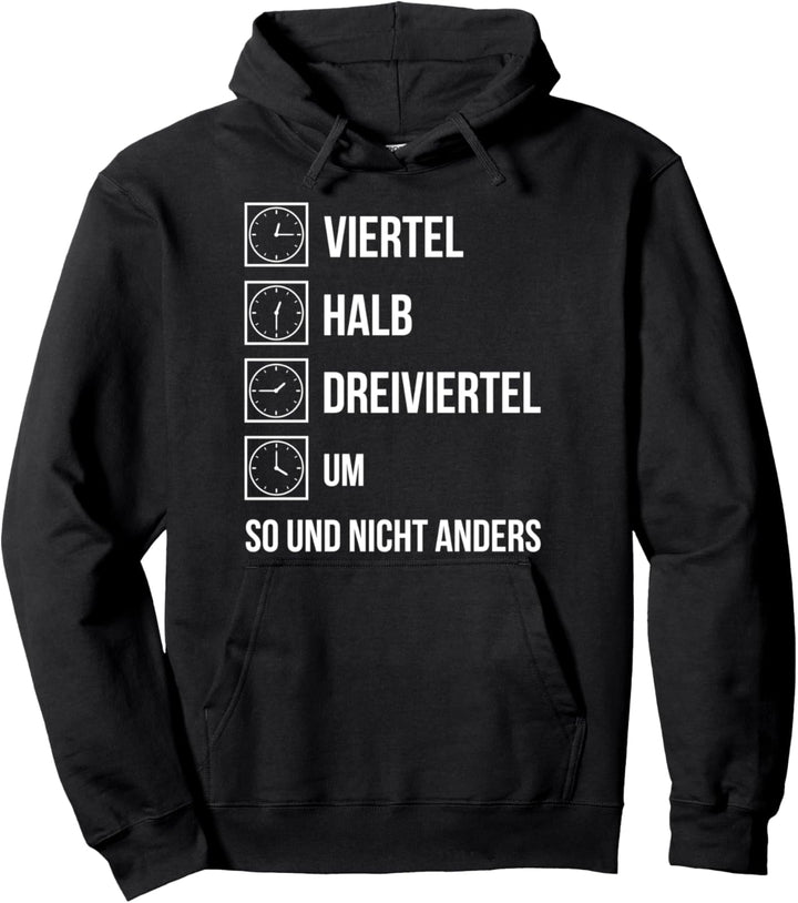 Ostdeutsche Uhrzeit Geschenk Ossi Zeiten DDR Lustiger Spruch Pullover Hoodie