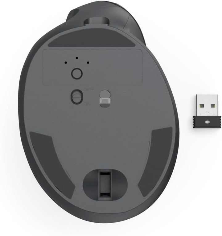 Hama Vertikalmaus für Linkshänder, Bluetooth/Funk (Multi Device, optische Maus ohne Klickgeräusch, 8