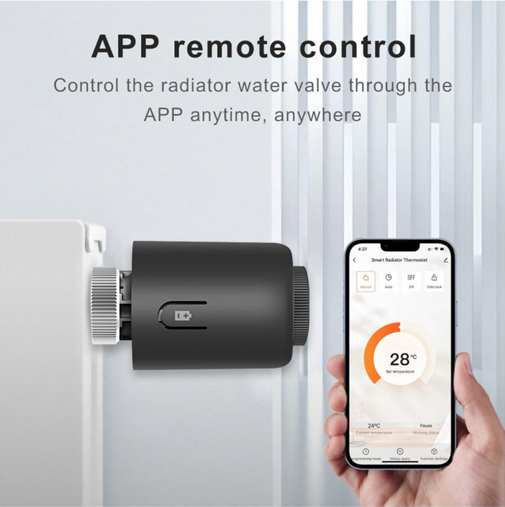 SENCKIT Smart Thermostat Heizkörperventil Programmierbares Thermostatventil, Zigbee Thermostat zur T