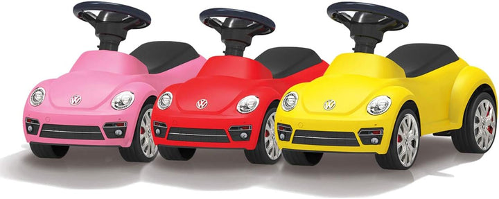 JAMARA 460406 - Rutscher VW Beetle - Kippschutz, Hupe am Lenkrad, originalgetreue Optik, pink